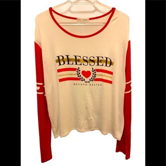 Blessed Beyond Belief Long Sleeved T-Shirt - Picture 1 of 5